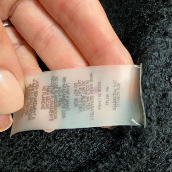 Sioni Brand Black Single Button Closure Open Front Sweater Jacket Size XL - Picture 13 of 16